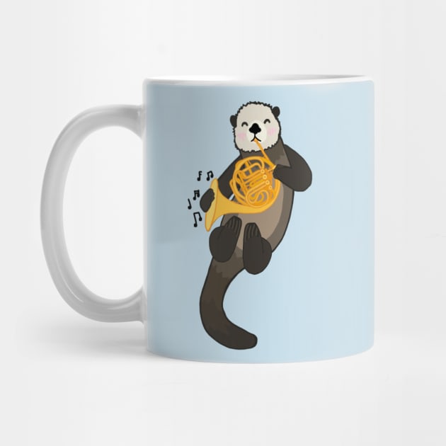 French Horn Sea Otter by Artstuffs121